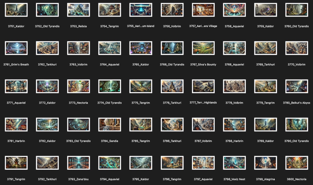 No.3701-3800: Concept art style illustration collection