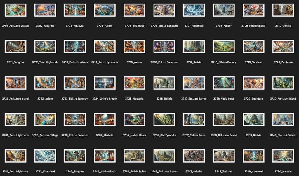 No.3701-3800: Concept art style illustration collection