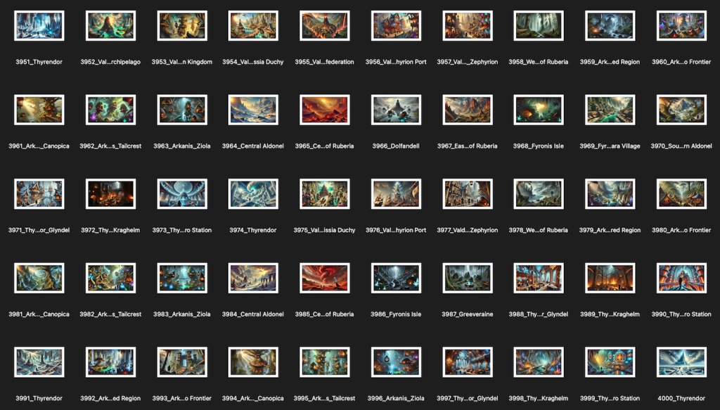 No.3901-4000: Concept art style illustration collection