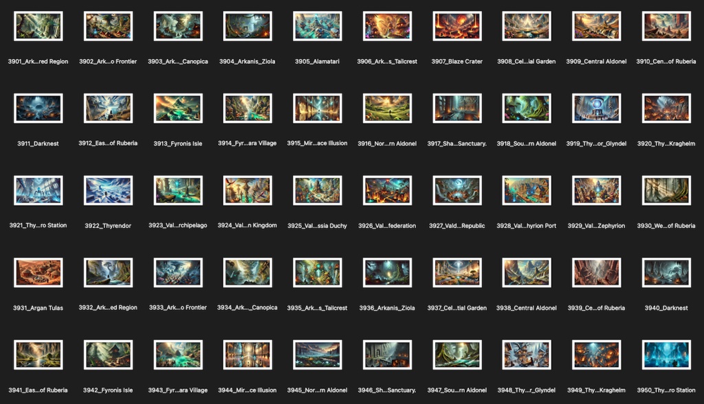 No.3901-4000: Concept art style illustration collection