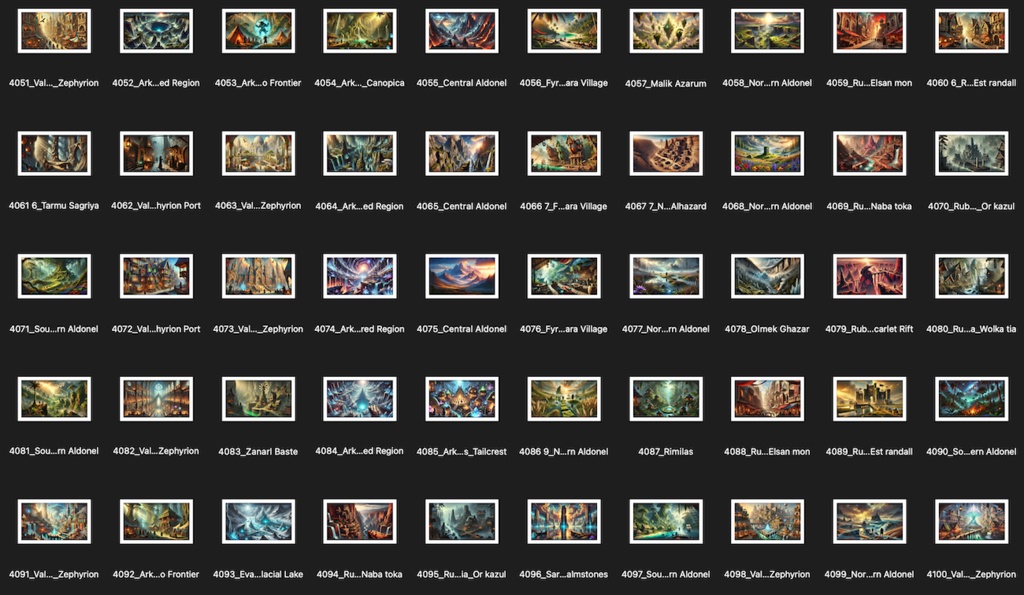 No.4001-4100: Concept art style illustration collection