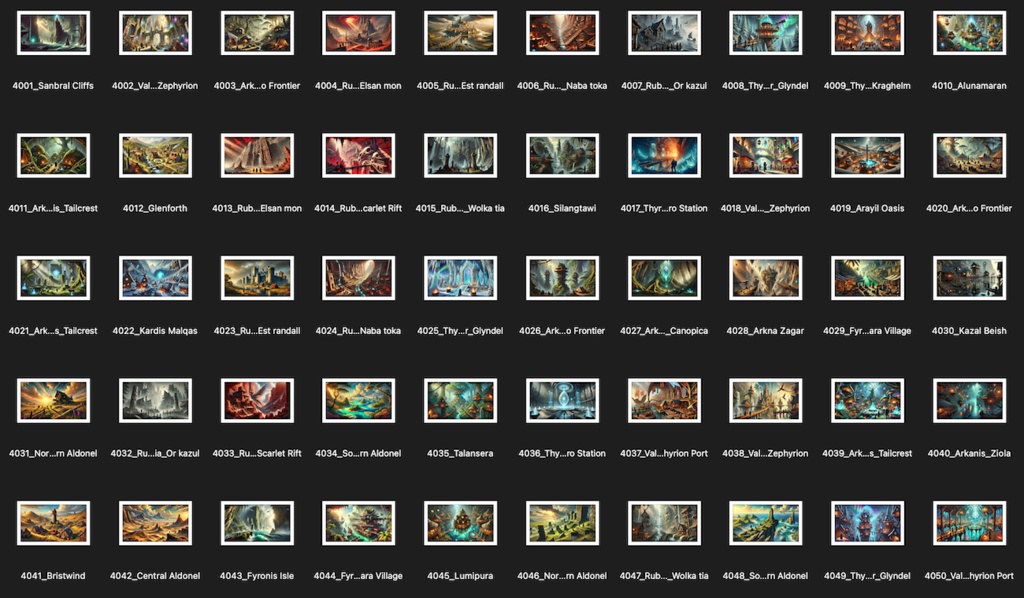 No.4001-4100: Concept art style illustration collection