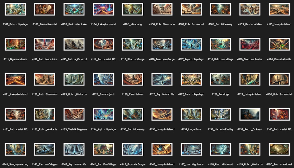 No.4101-4200: Concept art style illustration collection