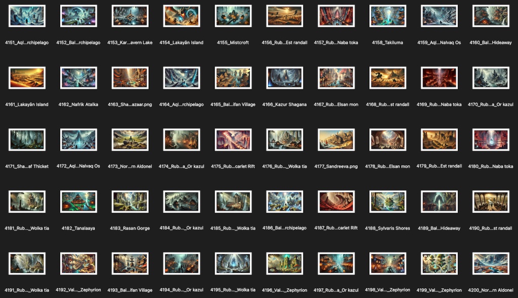 No.4101-4200: Concept art style illustration collection