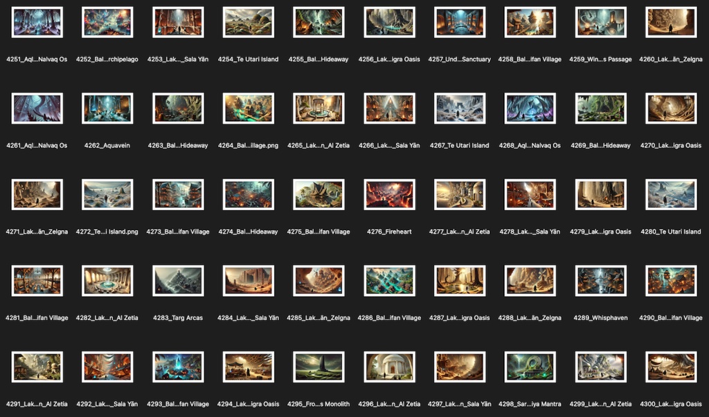 No.4201-4300: Concept art style illustration collection