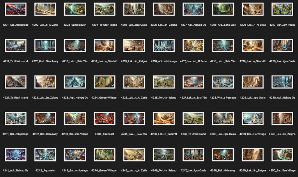 No.4201-4300: Concept art style illustration collection