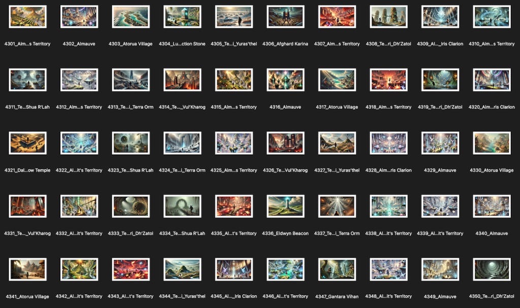 No.4301-4400: Concept art style illustration collection