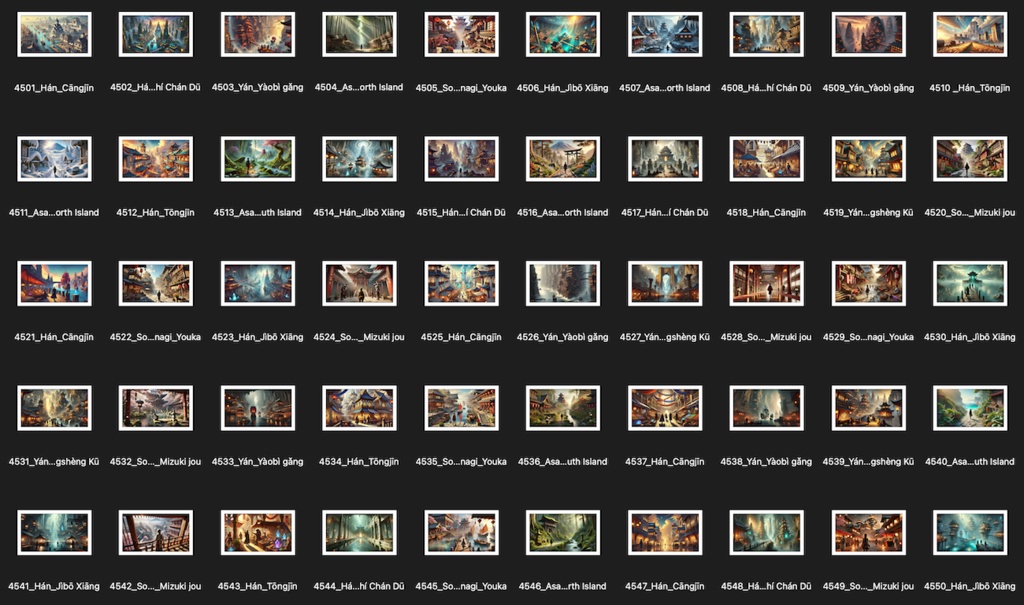 No.4501-4600: Concept art style illustration collection