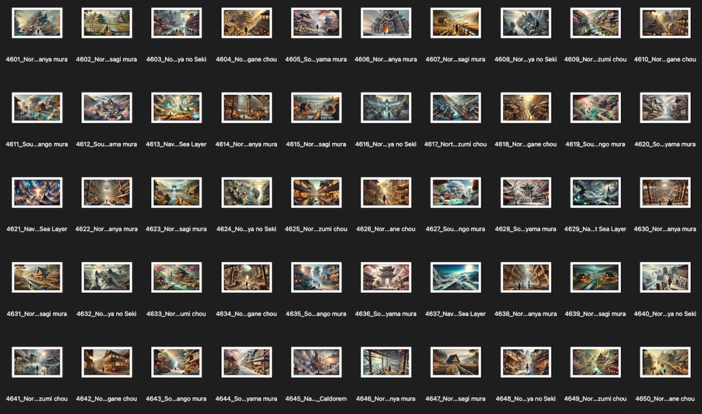 No.4601-4700: Concept art style illustration collection