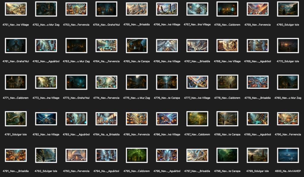 No.4701-4800: Concept art style illustration collection