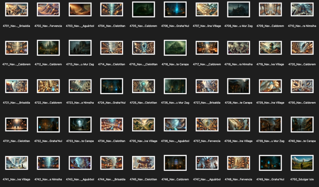 No.4701-4800: Concept art style illustration collection