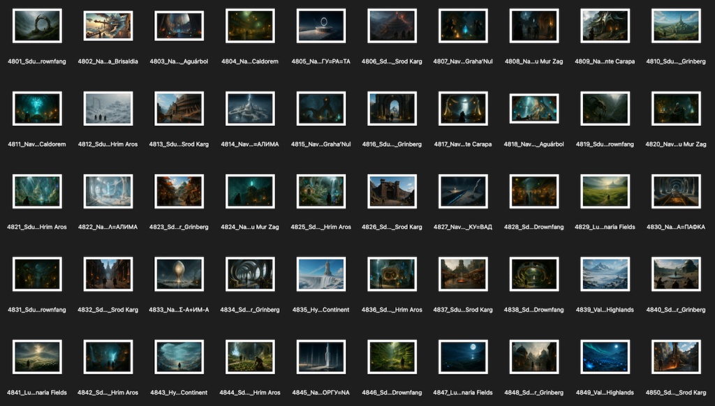 No.4801-4900: Concept art style illustration collection