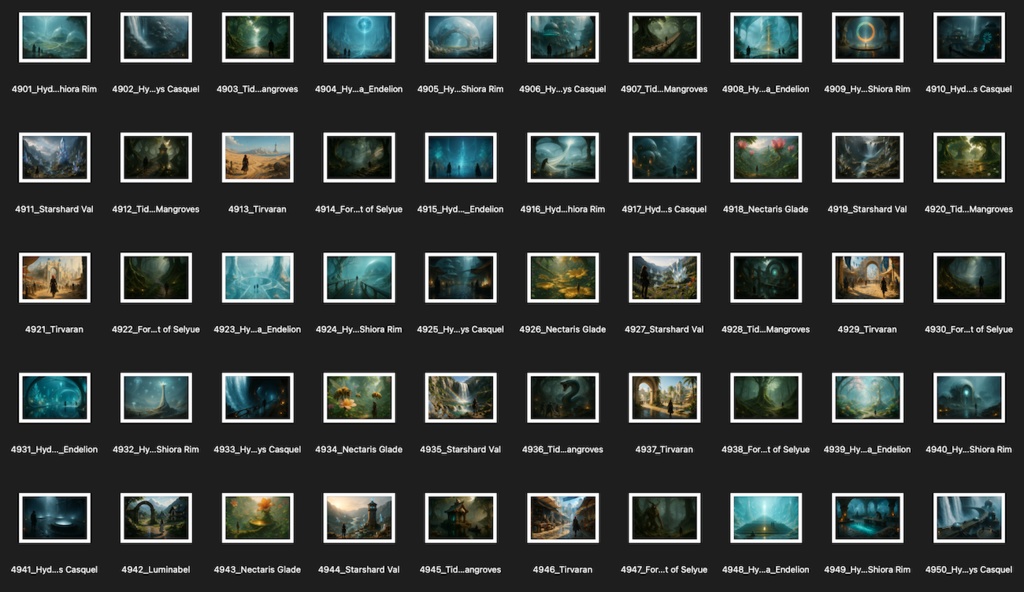 No.4901-5000: Concept art style illustration collection