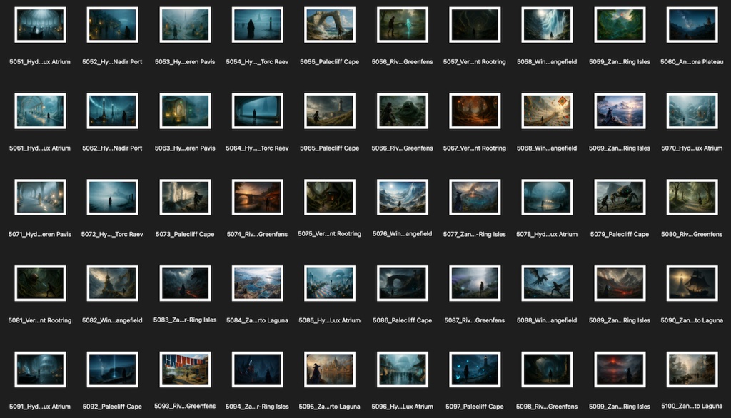 No.5001-5100: Concept art style illustration collection