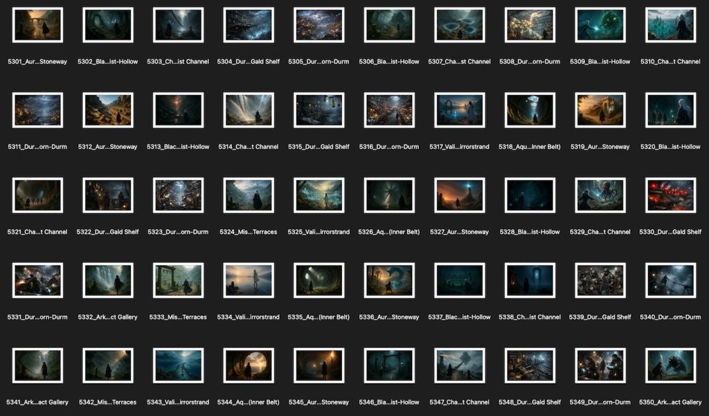 No.5301-5400: Concept art style illustration collection