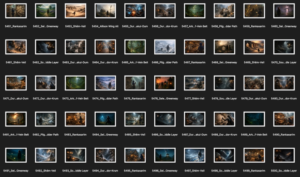 No.5401-5500: Concept art style illustration collection