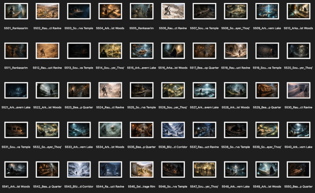 No.5501-5600: Concept art style illustration collection