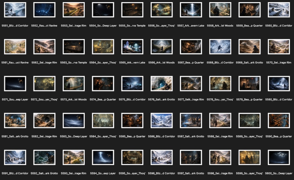 No.5501-5600: Concept art style illustration collection