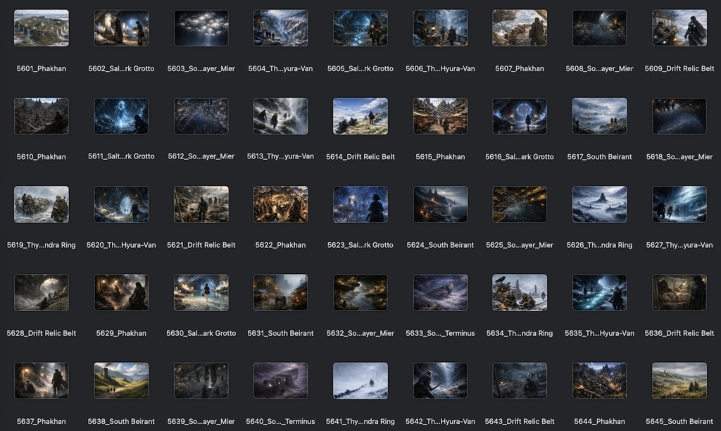 No.5601-5700: Concept art style illustration collection
