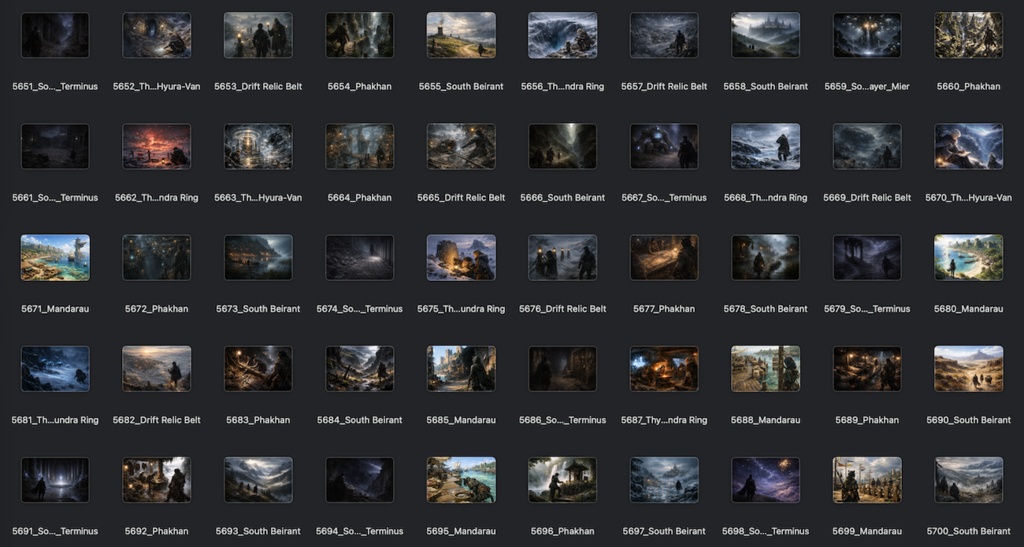 No.5601-5700: Concept art style illustration collection