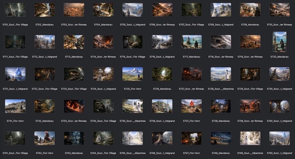No.5701-5800: Concept art style illustration collection