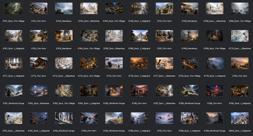 No.5701-5800: Concept art style illustration collection