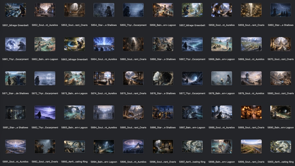 No.5801-5900: Concept art style illustration collection