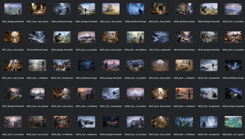 No.5801-5900: Concept art style illustration collection