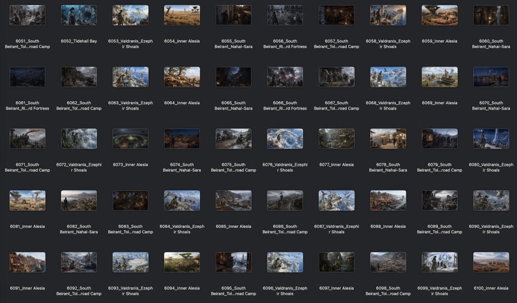 No.6001-6100: Concept art style illustration collection