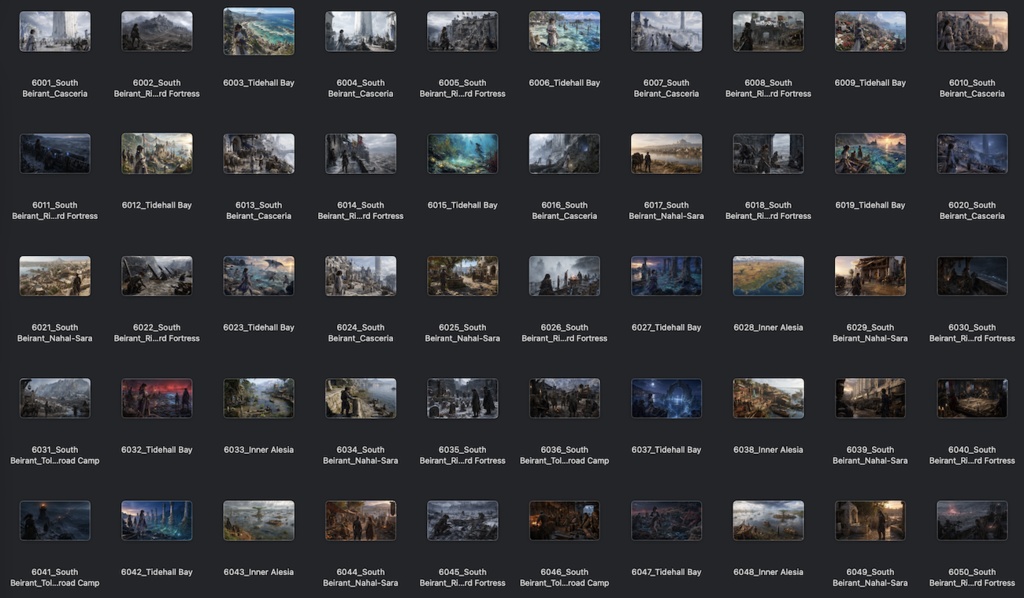 No.6001-6100: Concept art style illustration collection