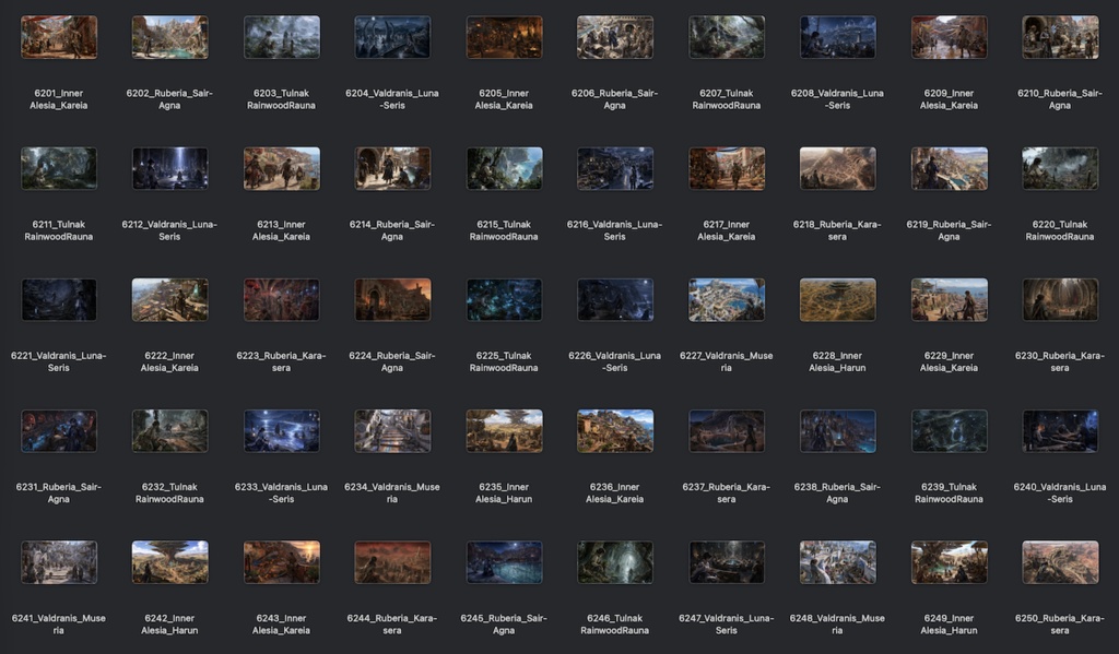 No.6201-6300: Concept art style illustration collection