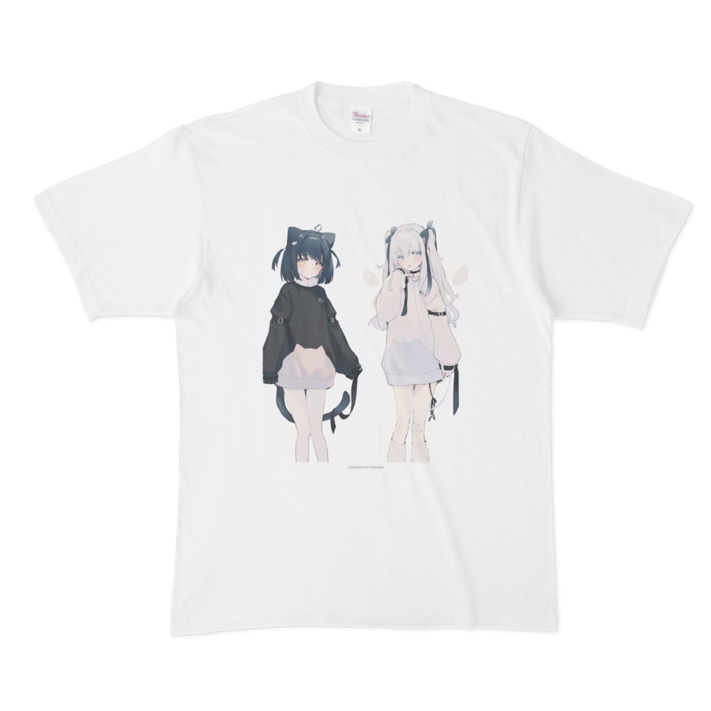 黒猫&天使ちゃんTシャツ