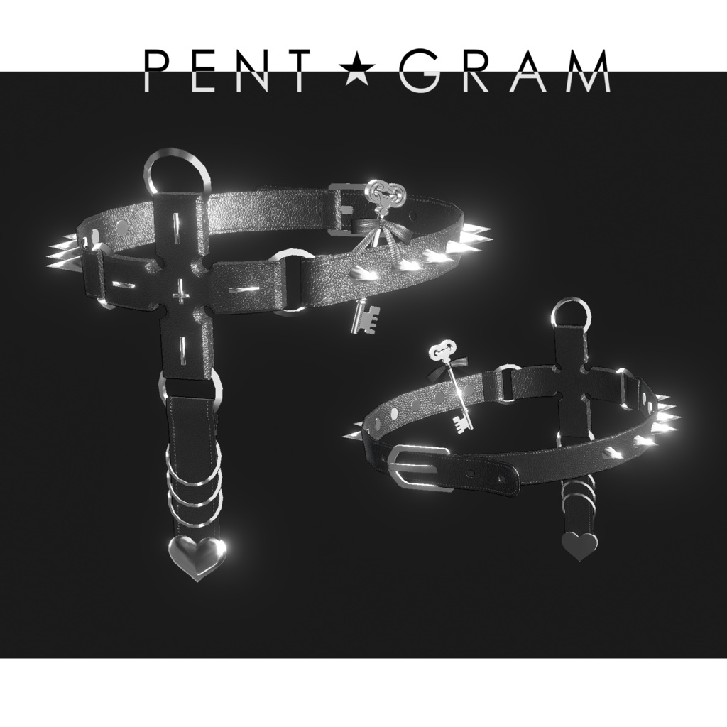 チェーンベルト、ガーターベルト【Saffron】アバター4名対応