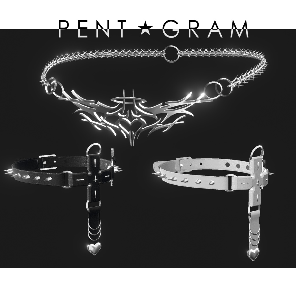 チェーンベルト、ガーターベルト【Saffron】アバター4名対応