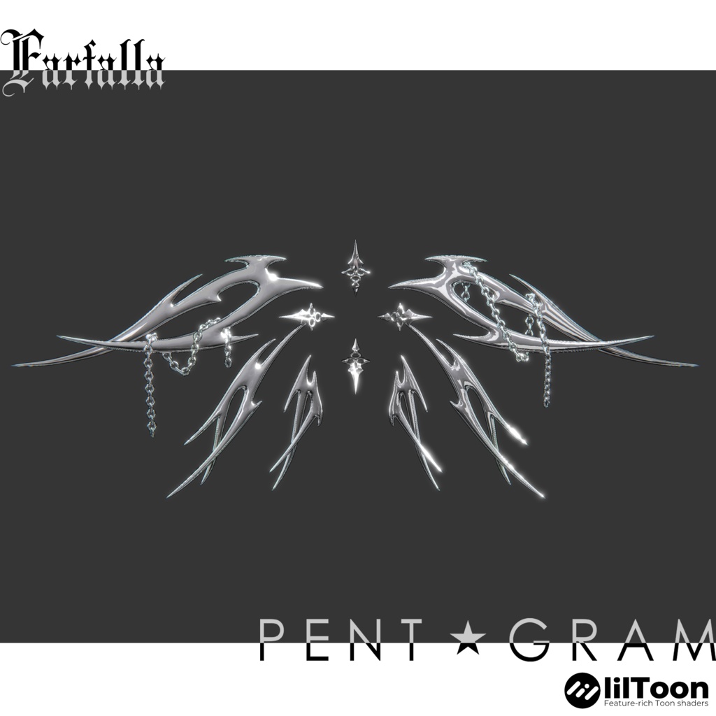 【Farfalla】 2種類のシルバー羽