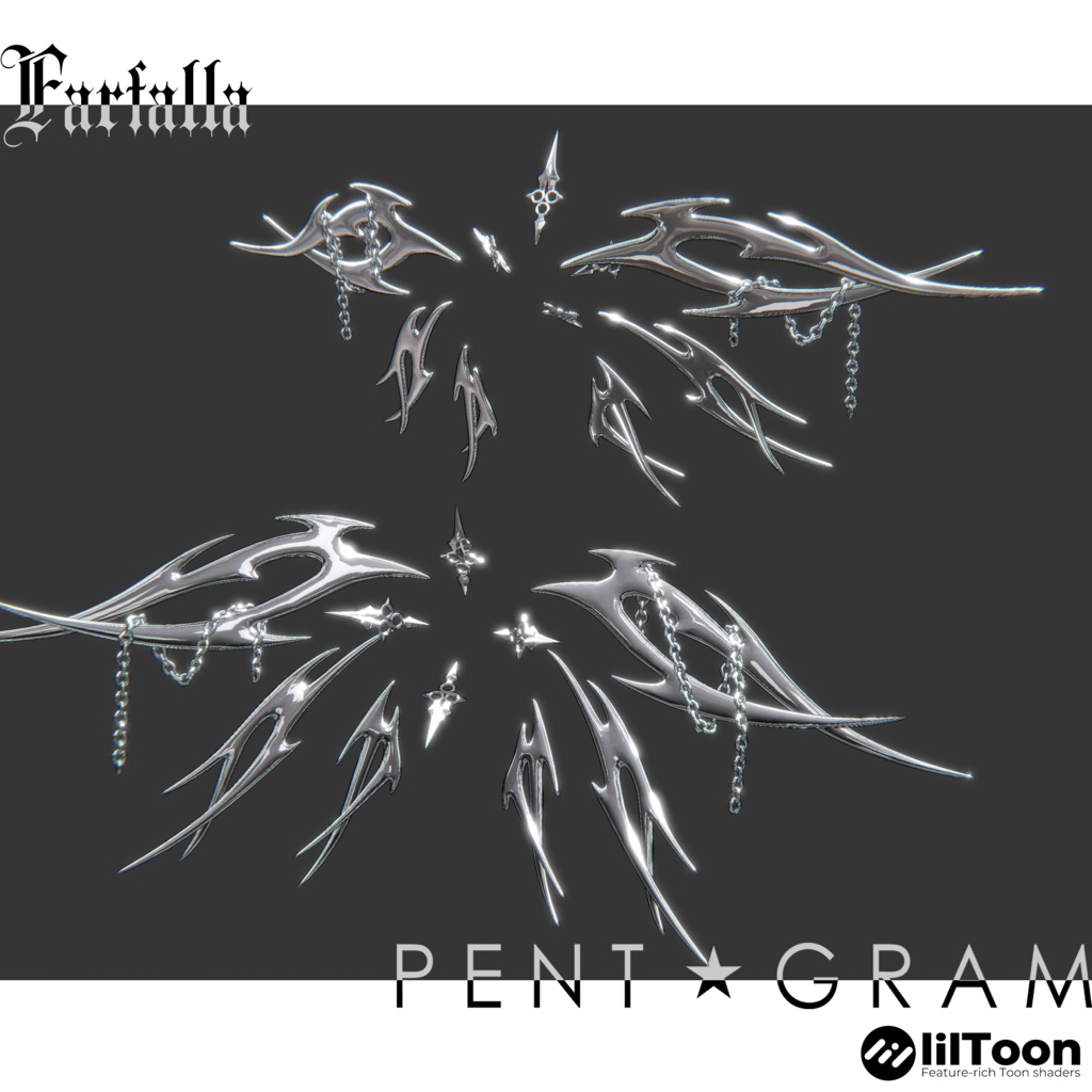 【Farfalla】 2種類のシルバー羽