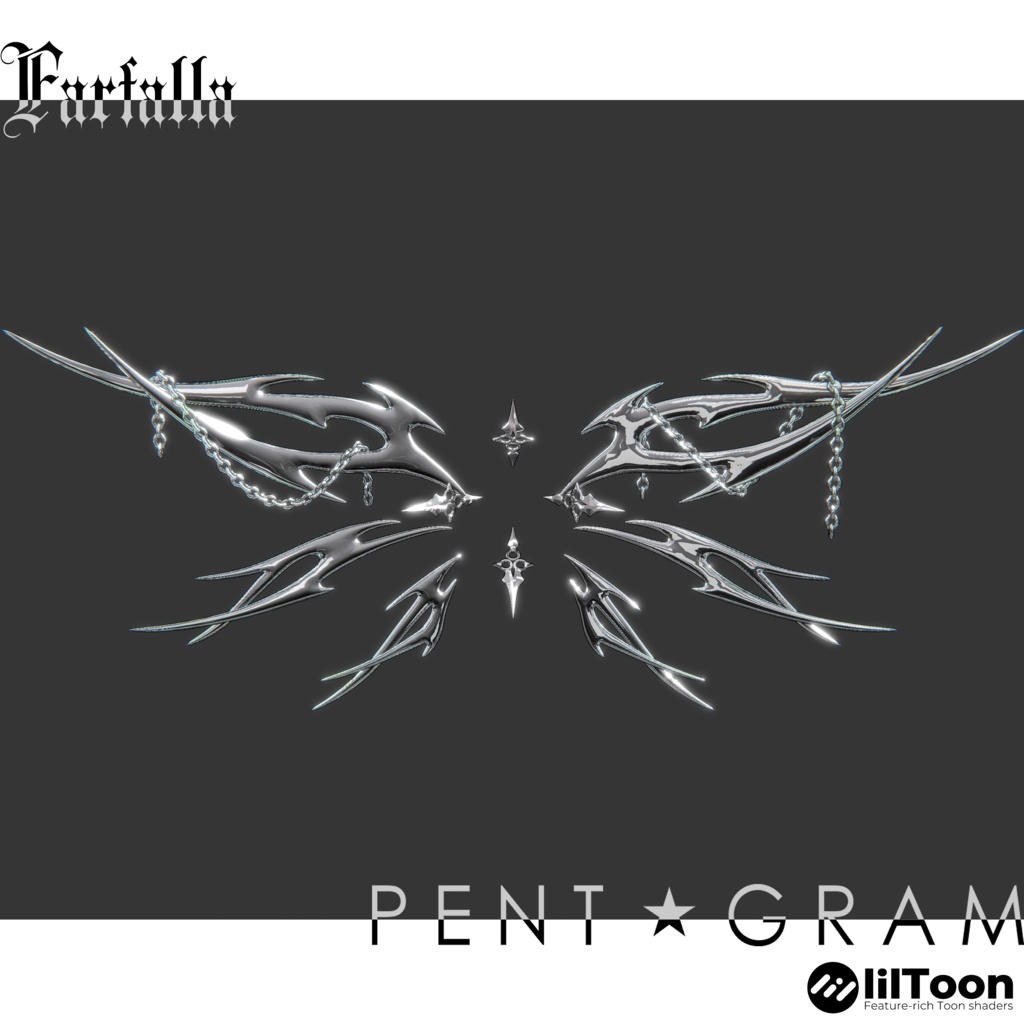 【Farfalla】 2種類のシルバー羽