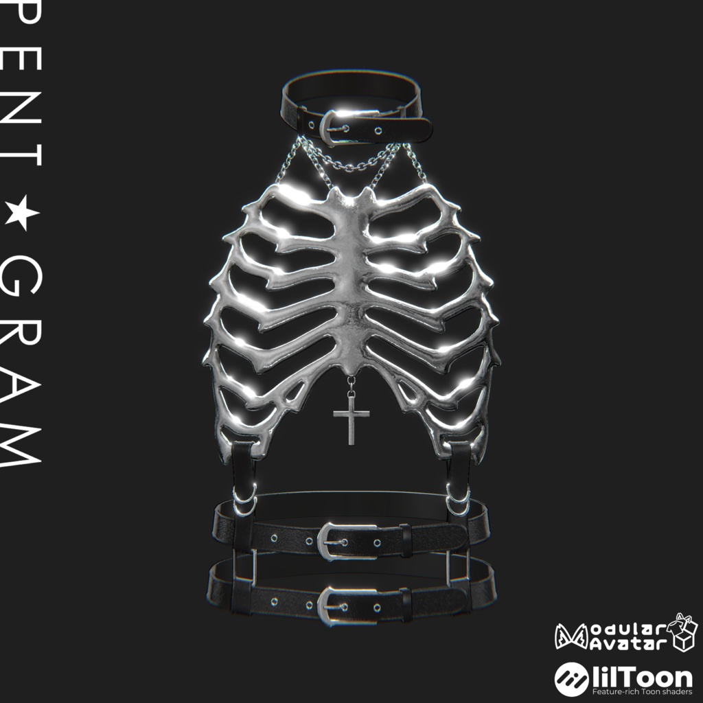 水瀬対応【Skeleton Harness】