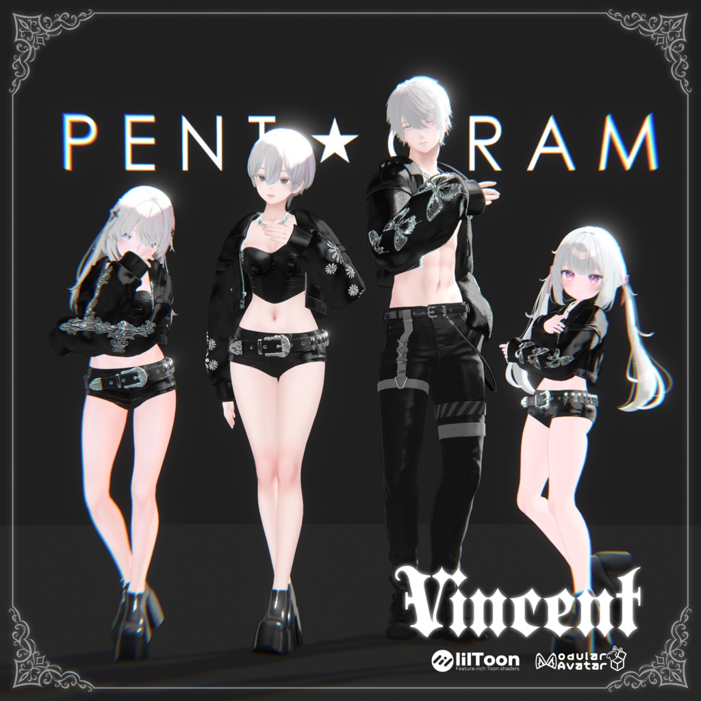【VINCENT】四名のアバター対応新衣装