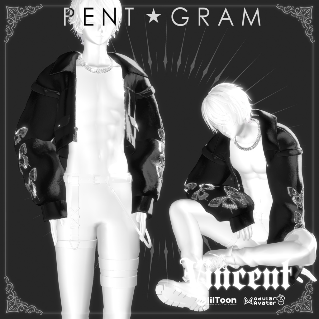 【VINCENT】四名のアバター対応新衣装