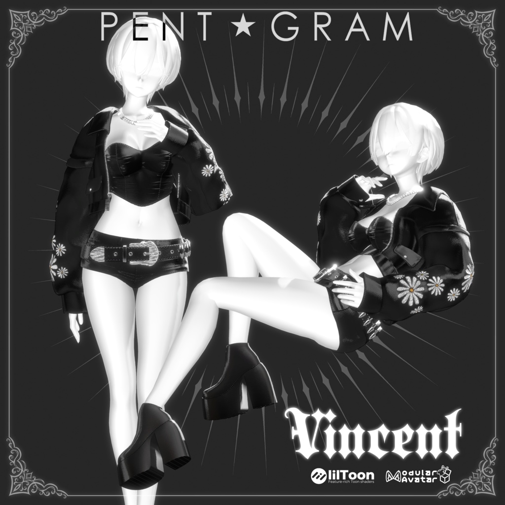 【VINCENT】四名のアバター対応新衣装