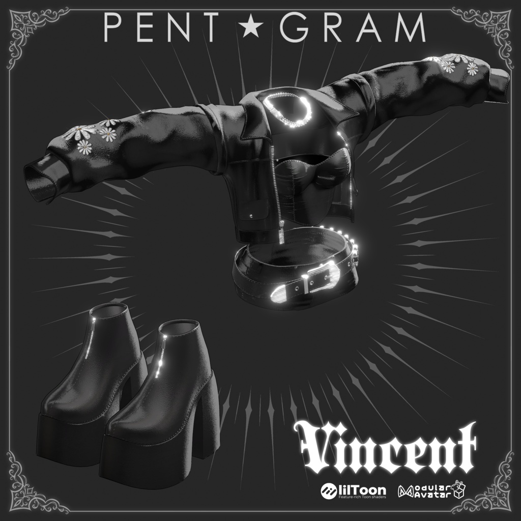 【VINCENT】四名のアバター対応新衣装