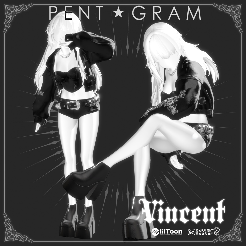 【VINCENT】四名のアバター対応新衣装