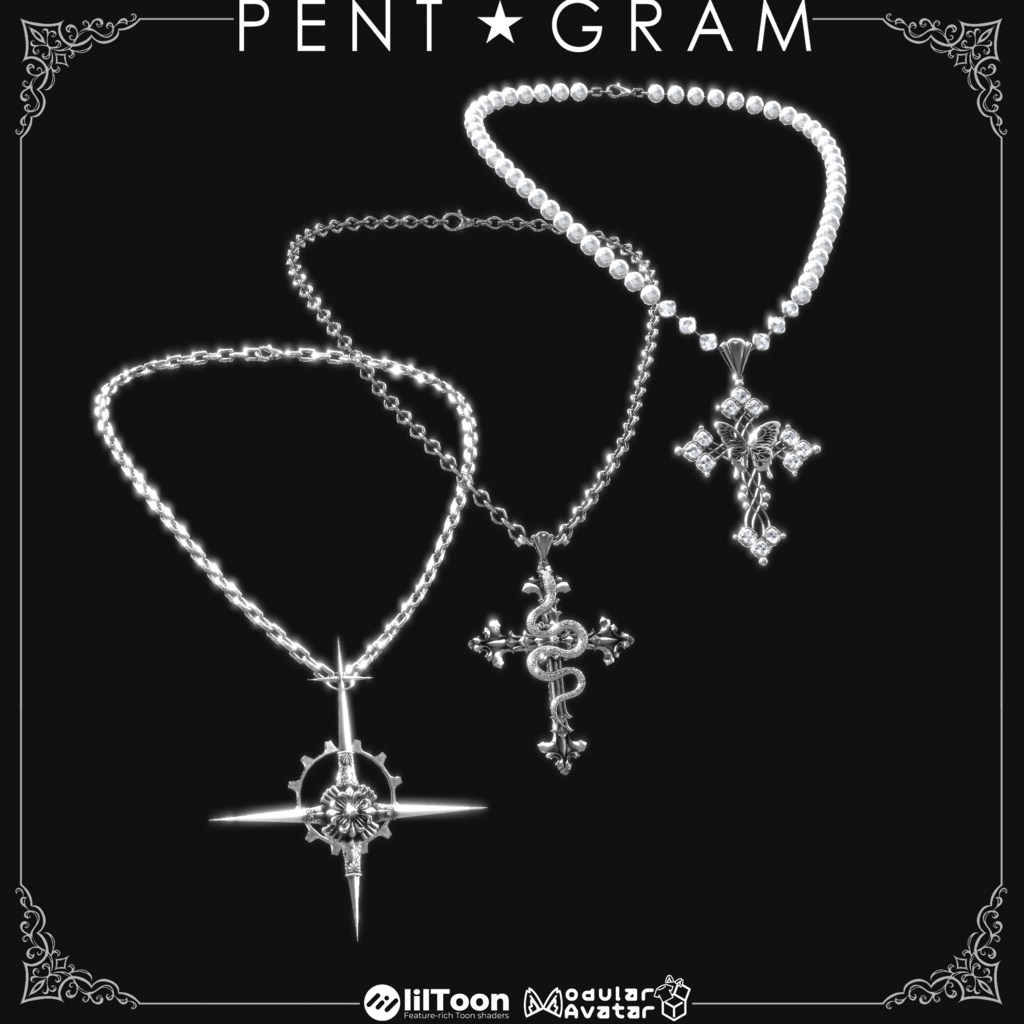 【Cross Collection】3種類のネックレス