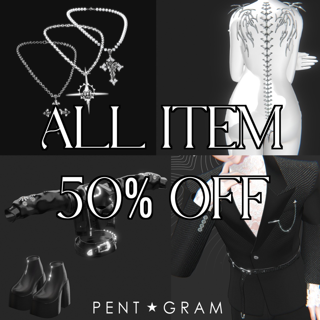 ALL ITEM 50% OFF SALE