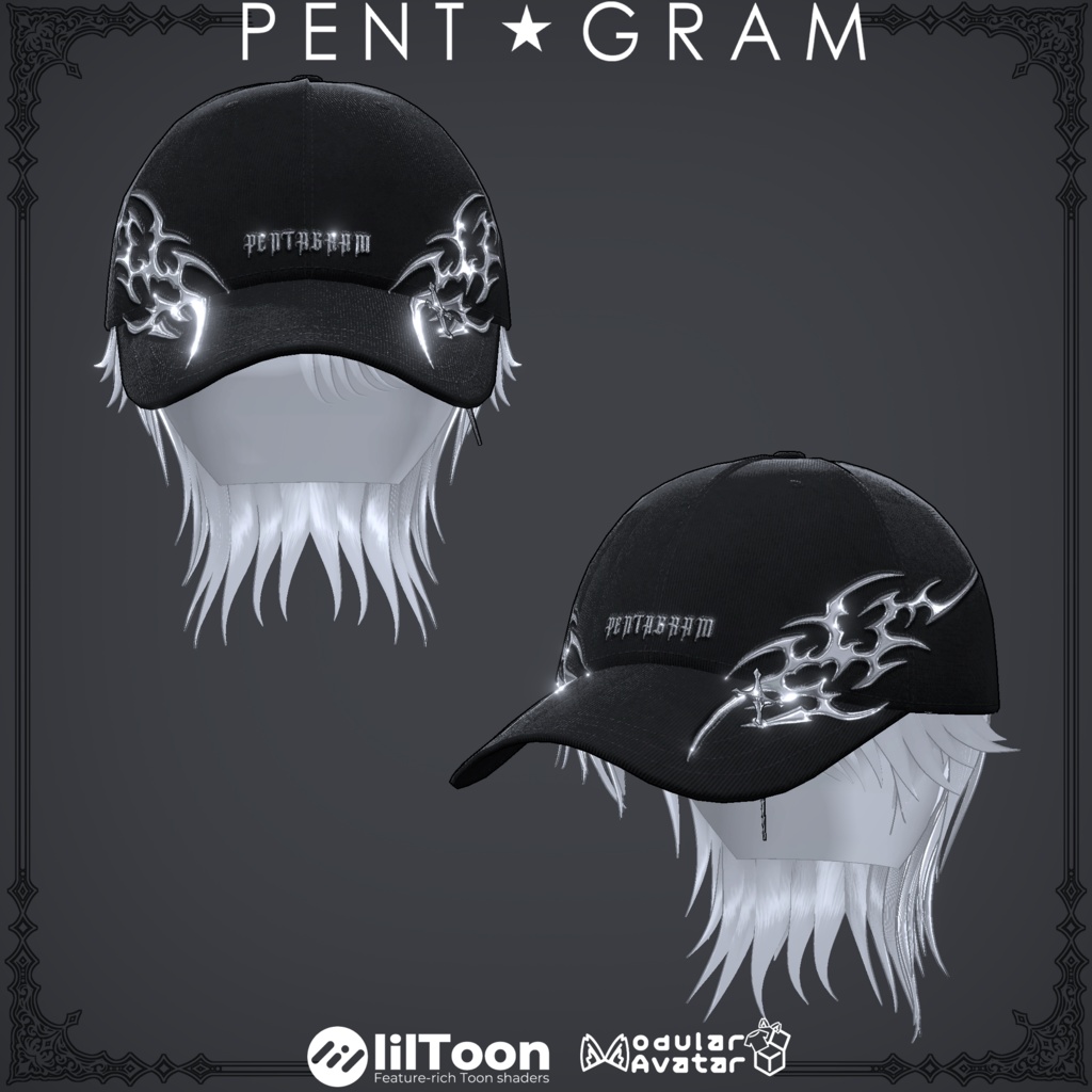 Cap&Knit hat(髪型付き)