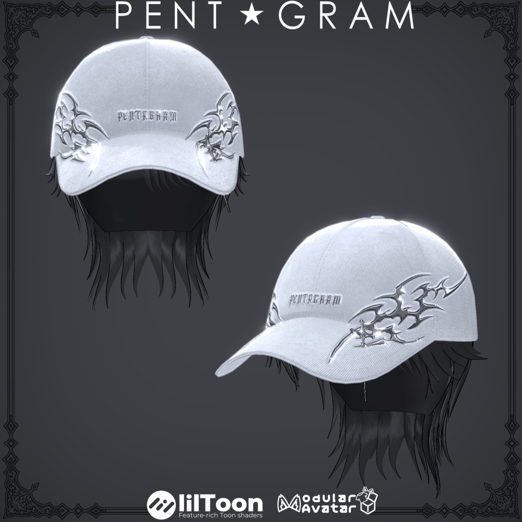 Cap&Knit hat(髪型付き)