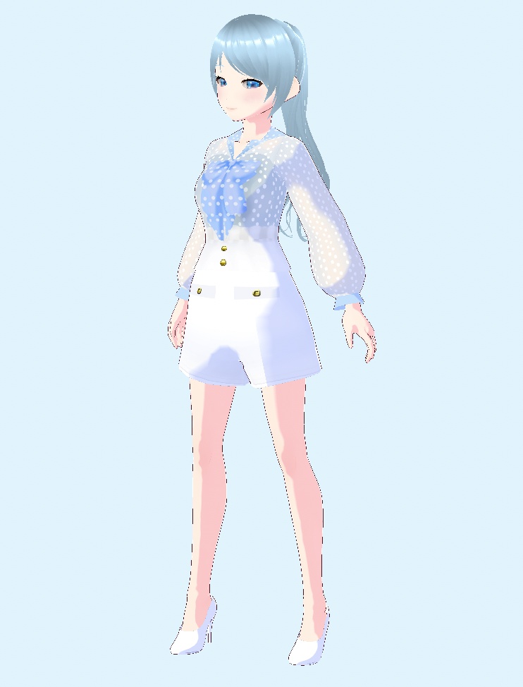 【3色セット】シアーリボンコーデ|ブラウス&ショートパンツ【XWear対応】