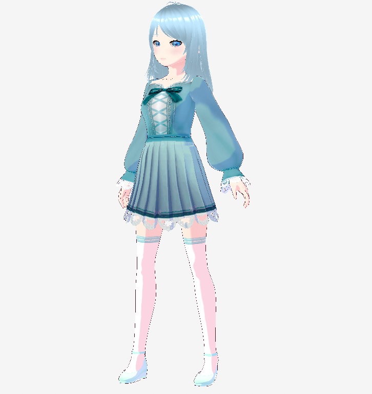 【3色セット】レースアップリボンワンピース【XWear対応】