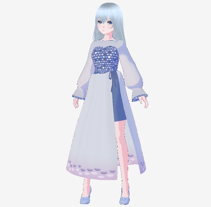 Mermaid Scale Dress|マーメイドスケールドレス【VRoid・XWear対応】